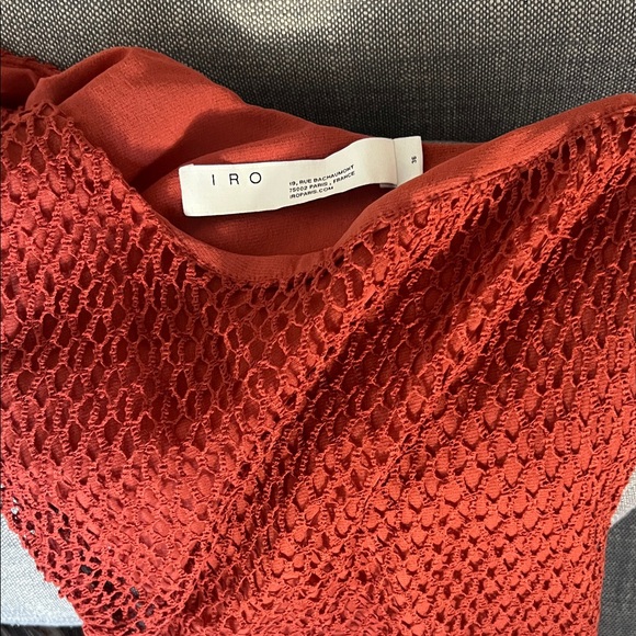 IRO Red Lace Mini Dress - Picture 1 of 4